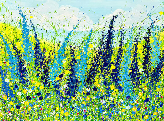 Flower Fields #40 - Grace Blue