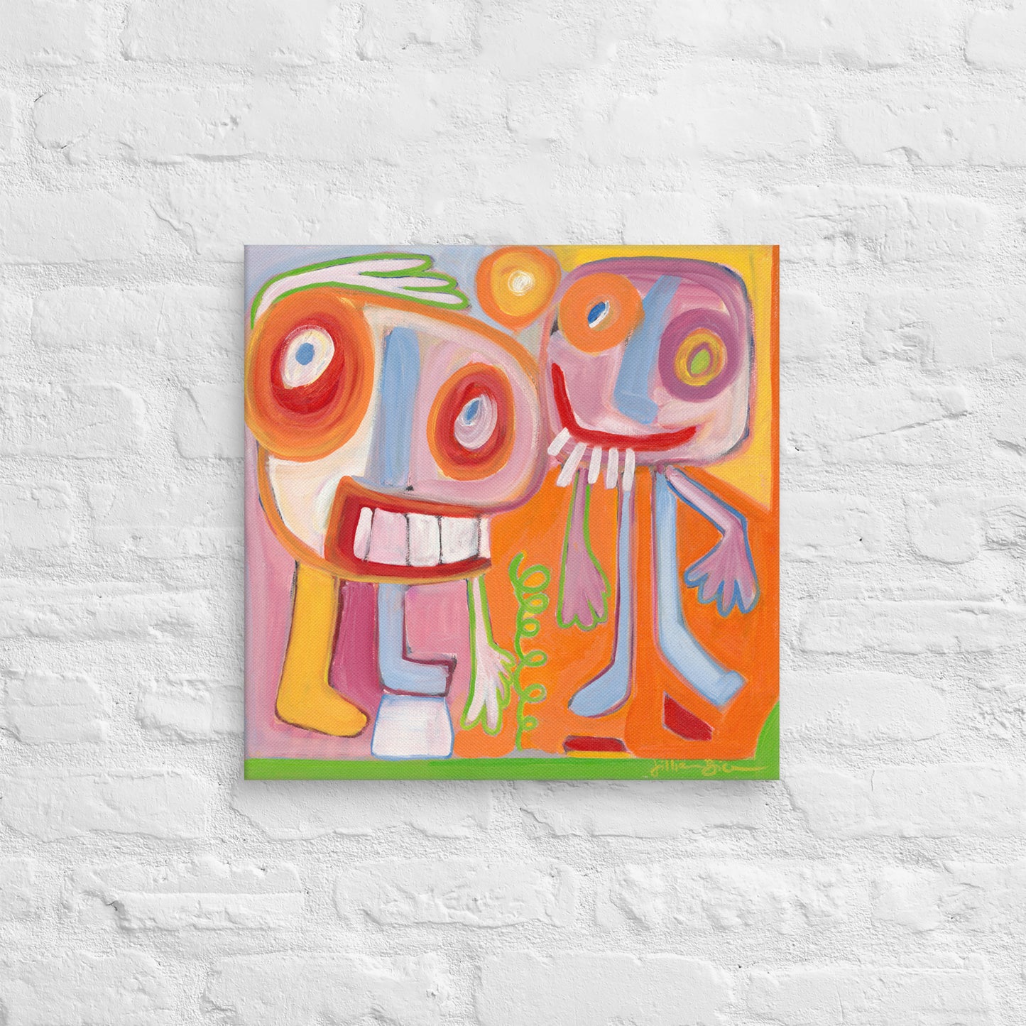 Friends For Life - Fine Art Print on Canvas