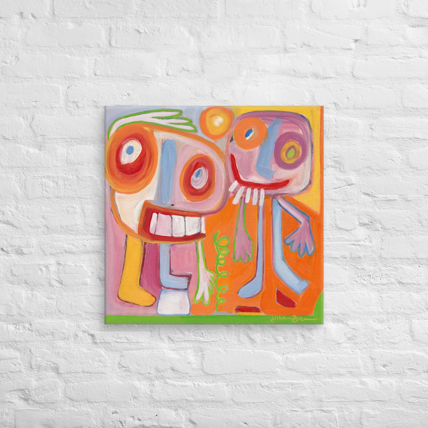 Friends For Life - Fine Art Print on Canvas