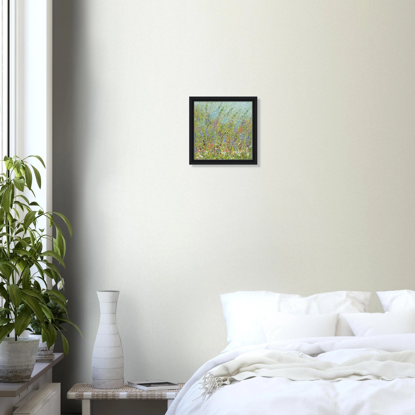 Flower Fields #18 - Framed Fine Art Print on Canvas