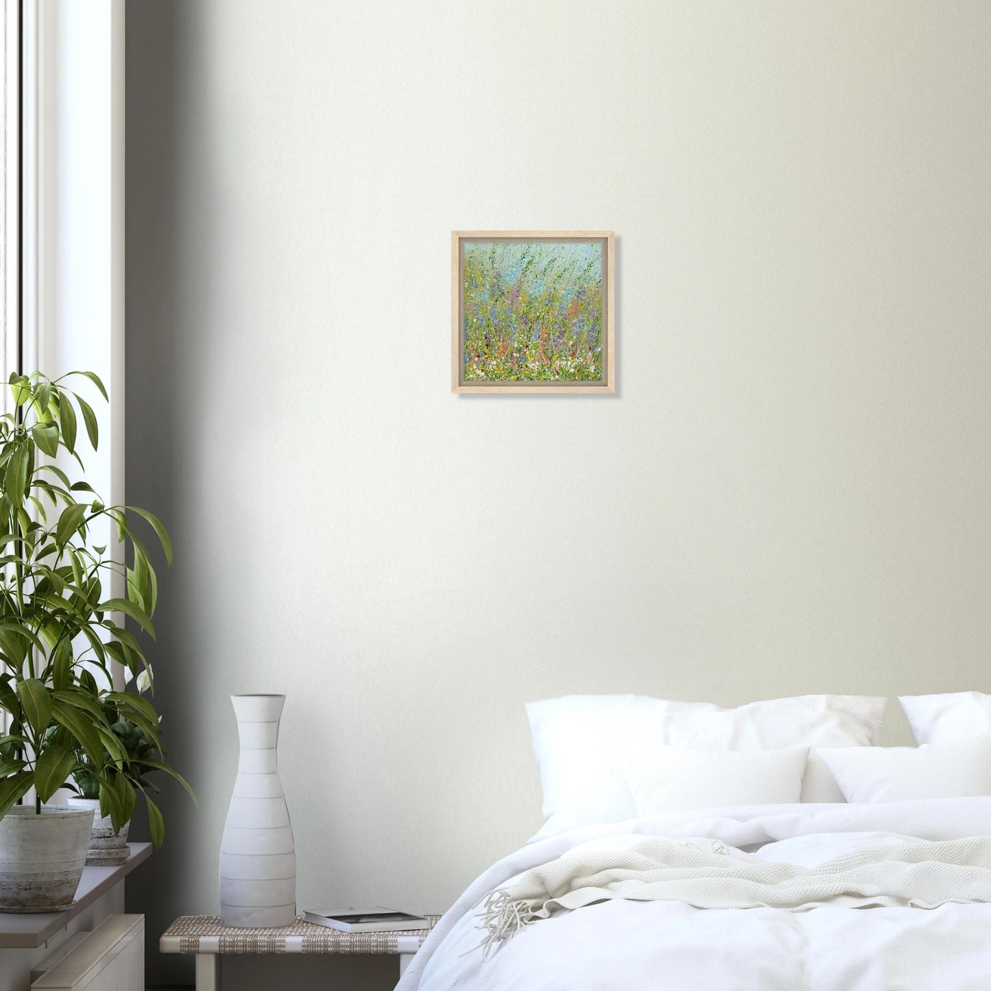 Flower Fields #18 - Framed Fine Art Print on Canvas